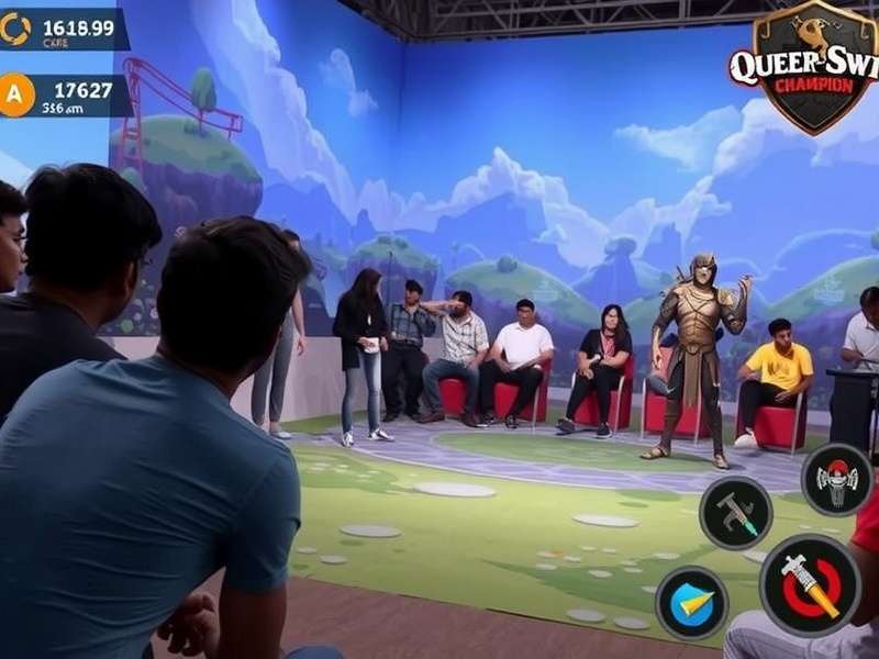 Indian players enjoying Quepem Swift Champion at gaming event